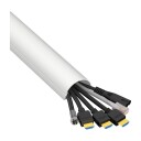 D-Line dekorativ kabelskjuler 1,5 meter (hvit)
