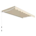 vidaXL Markiseramme 4x3 m automatisk tilbakerullbar aluminium