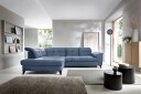 Inferne 5 seters Sofa med Sjeselong   Mørkeblå