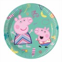 Globos Europe Papptallerkener Peppa Gris - 8-pakning