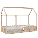  Barnesengeramme hus 90x190 cm heltre furu 8721102851674