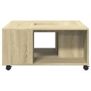  Salongbord sonoma eik 80x80x40 cm konstruert tre