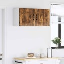  Kjøkkenskap 2 pcs Røkt eik 40 x 31 x 40 cm Konstruert tre