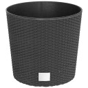vidaXL Plantekasse med avtakbar potte antrasitt 15 / 15,3 L PP rotting