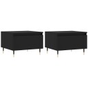  Salongbord 2 stk svart 50x46x35 cm konstruert tre 8721012111585