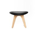 Tom Dixon Slab ottoman natur svart skinn
