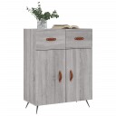 vidaXL Skjenk grå sonoma 69,5x34x90 cm konstruert tre