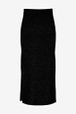 pieces - Skjørt pcMikela MW Ankle Slit Knit Skirt M - Svart