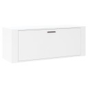 vidaXL Veggmontert skoskap hvit 100x35x38 cm konstruert tre
