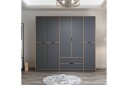 Munna Garderobe 232x208 cm - Antrasitt