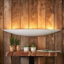 Lindby Tommi stor hvit vegglampe av gips