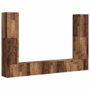  TV benksett 8 pcs Gamle tre Konstruert tre