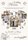 Wedding Memories Photo Collage Plakat Plakat / 70x100cm