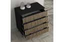 Elspet Kommode 80 cm   Svart/Brun