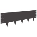 vidaXL Gjerdekant 30 pcs 100 x 30 cm Stål Svart