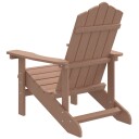vidaXL Adirondack hagestol HDPE brun