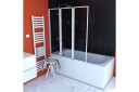 Badekarvegg Knutby Hvit 125x143cm
