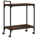  Kjøkkentralle brun eik 60,5x31x72,5 cm konstruert tre 842370