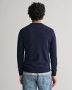 Lammeullsgenser med rund hals DARK NAVY MELANGE L