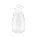 Snoggen Klemmepose I Silikon M/ Skje 180ml Transparent