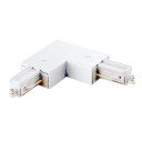 Vinga Ljus Spotline L-kobling 230 V, hvit Jordlederen i ytterspor, Stikkontakter & kabler