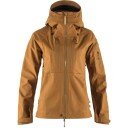 Fjellreven Women's Keb Eco-Shell Jacket M, Chestnut