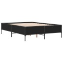  Sengeramme svart 140x200 cm konstruert tre og metall 8721102609879
