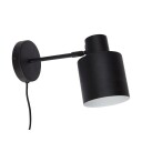Hübsch Fuse vegglampe svart