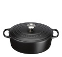 Le Creuset  Signature støpejernsgryte oval 27 cm 4,1L svart matt