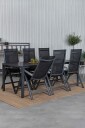 Venture Home   Spisegruppe Break med 6 spisestoler Albany   Svart