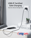 Anker - USB-C to USB-C Cable (240W, Upcycled-Braided)