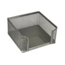 Blokkeske i netting 95x95mm sølv