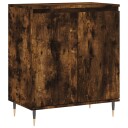 vidaXL Skjenk røkt eik 60x35x70 cm konstruert tre