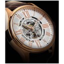 Stührling Original Herreklokke 3942.4 Atrium Sølvfarget/Lær Ø42 mm