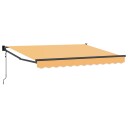 vidaXL Uttrekkbar markise sand 4 × 3 m Polyester og Metall