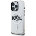 Karl Lagerfeld iPhone 16 Pro Max MagSafe Etui med Choupette Skiss-Logo - Gjennomsiktig