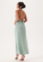 Bubbleroom Occasion Waterfall Satin Ankle dress Dusty green 46