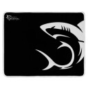 White Shark Musematte m/Design M 32x25cm Svart/Hvit