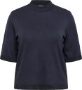 KAFFE Curve   Genser KCliama Lurex Pullover   Blå