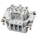 Multisocket Innsats B Hun 6P 16A 500V med skruklemme