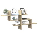  Vegghylle sonoma eik 124,5x18x60,5 cm konstruert tre 8721158361301