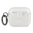 Karl Lagerfeld Beskyttelsesetui Kla3ukhgs Glitter Til Airpods 3 Sølv