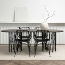 Furniture/Fashion Spisegruppe furniture/fashion Stone med 4 Dyrön Stoler GR23039
