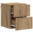  Vegghengt Nattbord Artisan eik 34,5 x 33 x 40 cm Konstruert tre