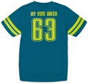 Hyperfied Back Logo T-Shirt Harbor Blue 122-128