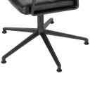 Vipp 453+ Svingstol Sort Aluminium / Black Leather