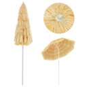 vidaXL Strandparasoll naturell 180 cm Hawaii-stil