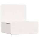  Vegghengt nattebord Hvit 44 x 32.5 x 40 cm Massiv furu tre