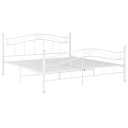 vidaXL Sengeramme hvit metall 180x200 cm