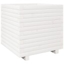  Plantekasse hvit 50x50x49,5 cm heltre furu